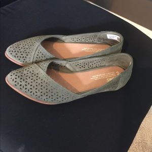 Toms Jutti Flat, Pine Suede